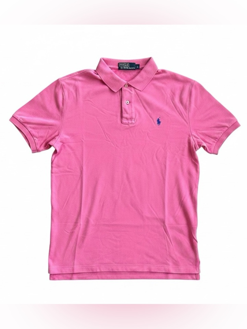 Men’s large Ralph Lauren hot pink polo shirt
